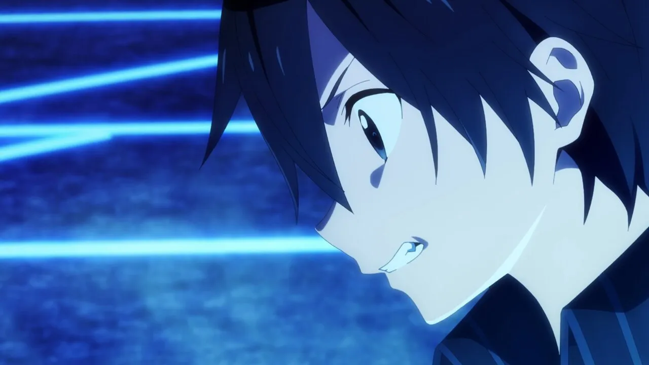 Kirito na imagem do trailer do filme Sword Art Online The Movie - Progressive - Scherzo Of Deep