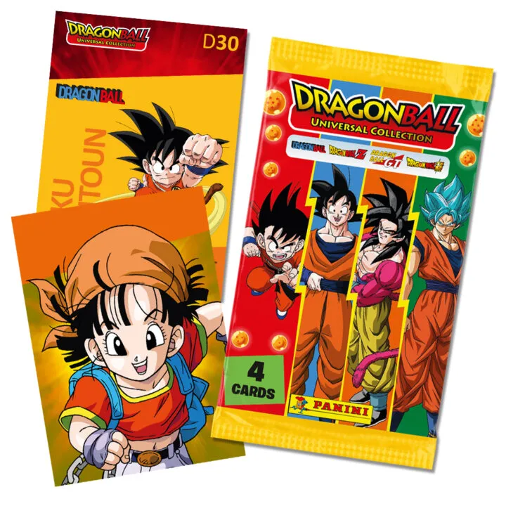 Pacote de cartões e cartões de Dragon Ball (Foto: Divulgação/Panini)