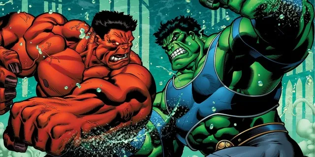 Hulk Vermelho vs. Hulk Verde