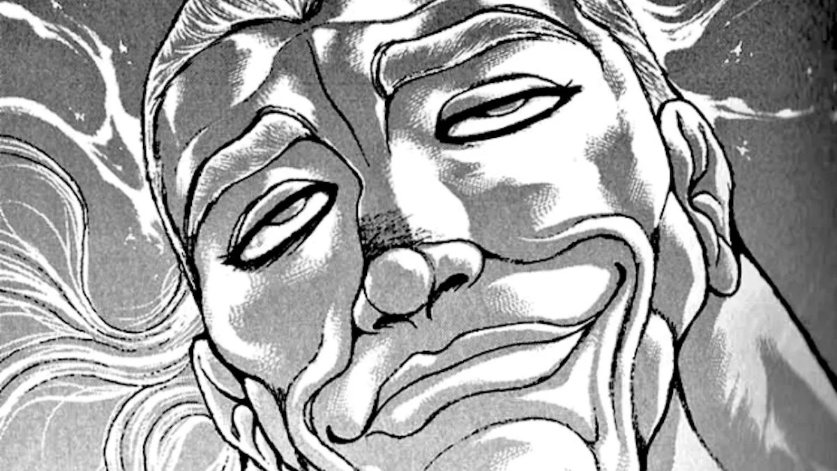 Pai do yujiro em uma forma espiritual, sorrindo.
