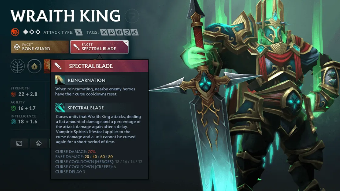 Herói Wraith King de Dota 2