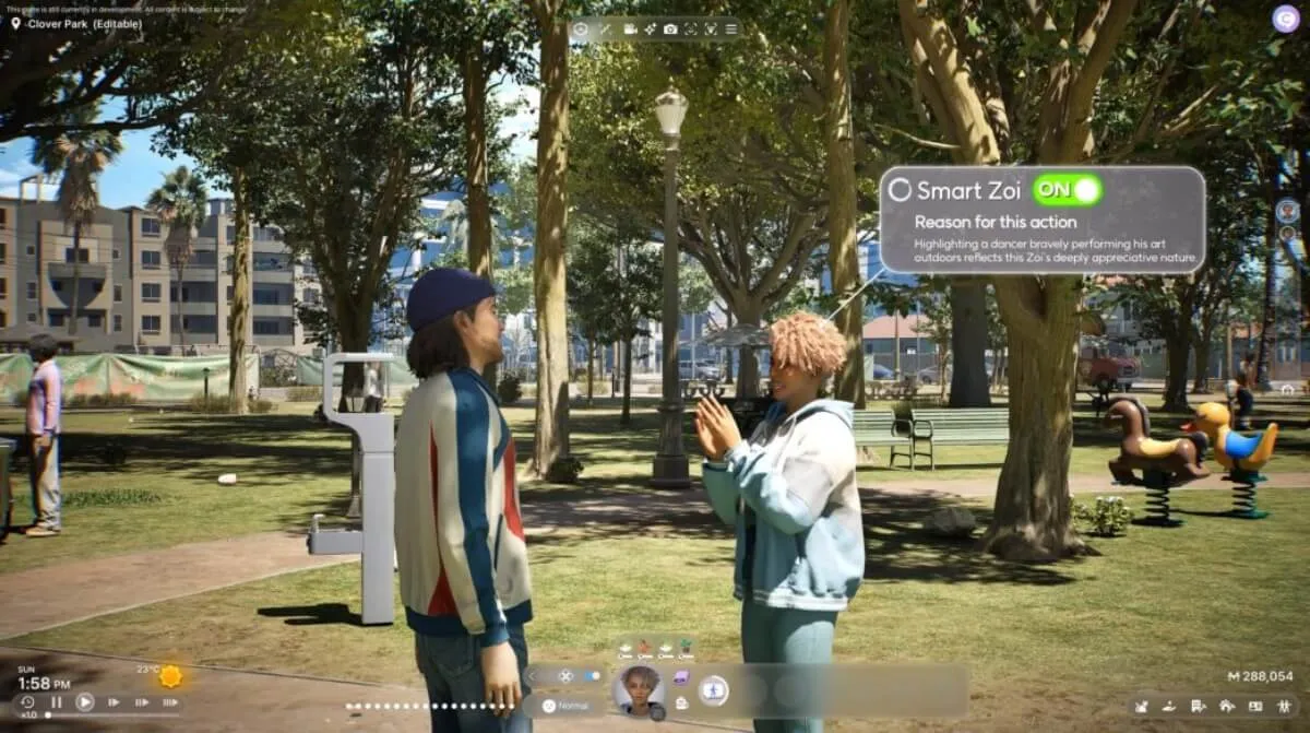 Captura de tela de InZOI. Foto: Reprodução/ Krafton