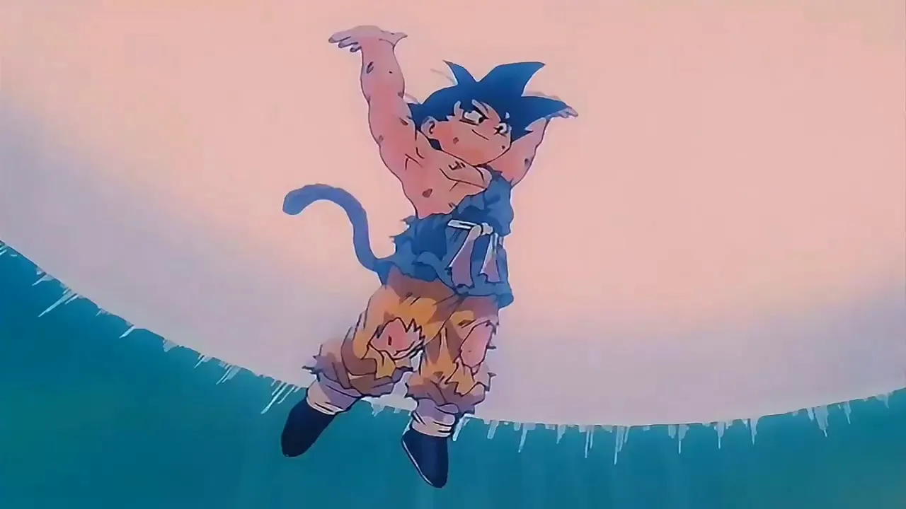 Goku usando Genki Dama pra vencer Omega Shenron