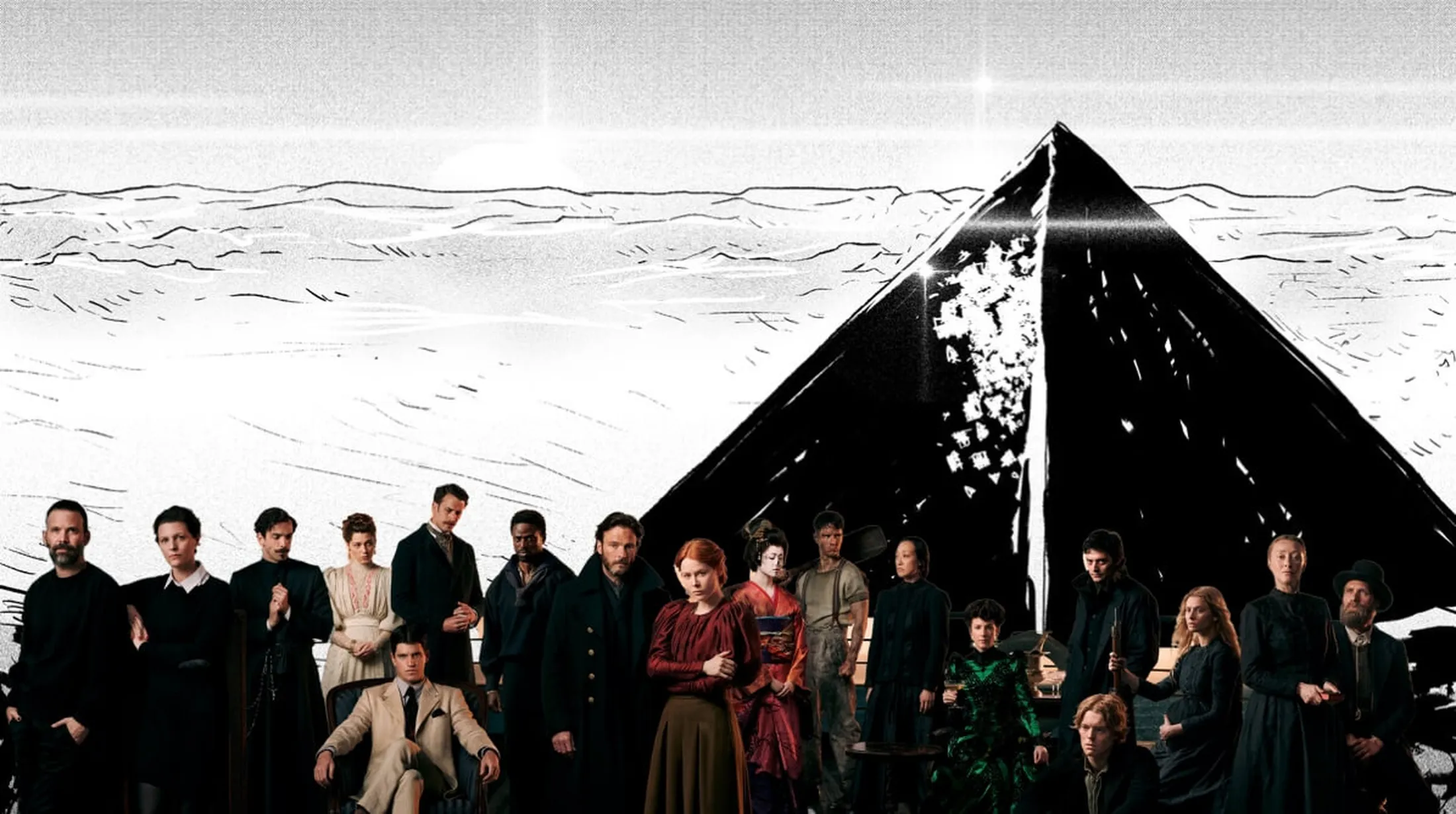 Série 1899 pode ter plagiado a HQ brasileira Black Silence (FOTOMONTAGEM 1899 - Netflix / Black Silence - Mary Cagnin)