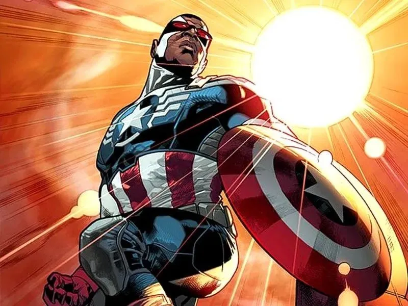 Sam Wilson, o Falcão, como Capitão América