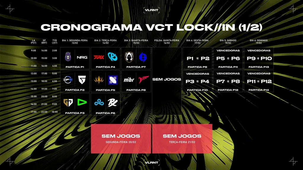 VCT LOCK//IN São Paulo: tudo sobre o torneio de VALORANT