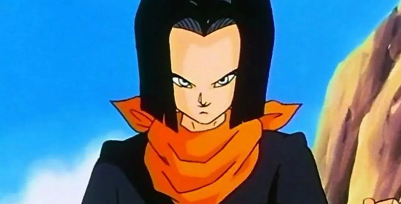 Androide 17 sorriso maligno