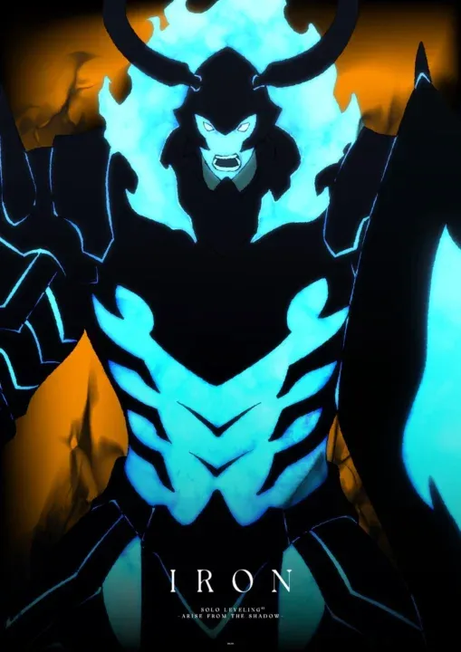 Iron, personagem do exército sombrio de Jinwoo em Solo Leveling.