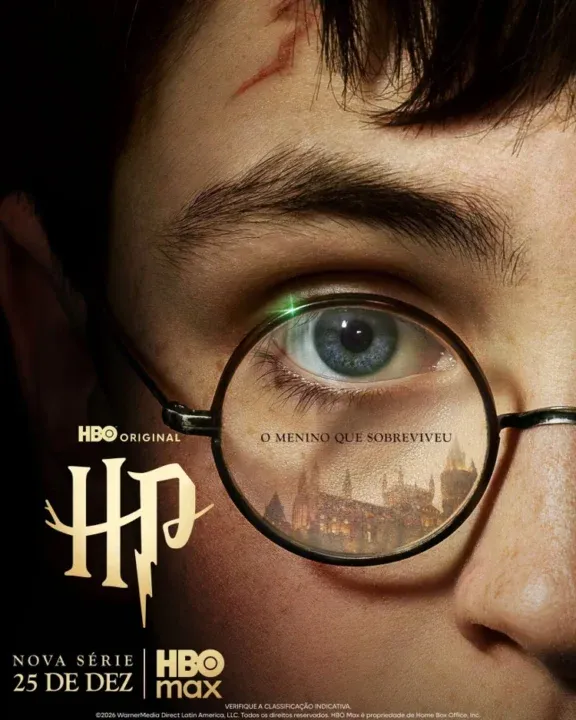 Pôster oficial de Harry Potter e a Pedra Filosofal divulgado pela HBO Max 