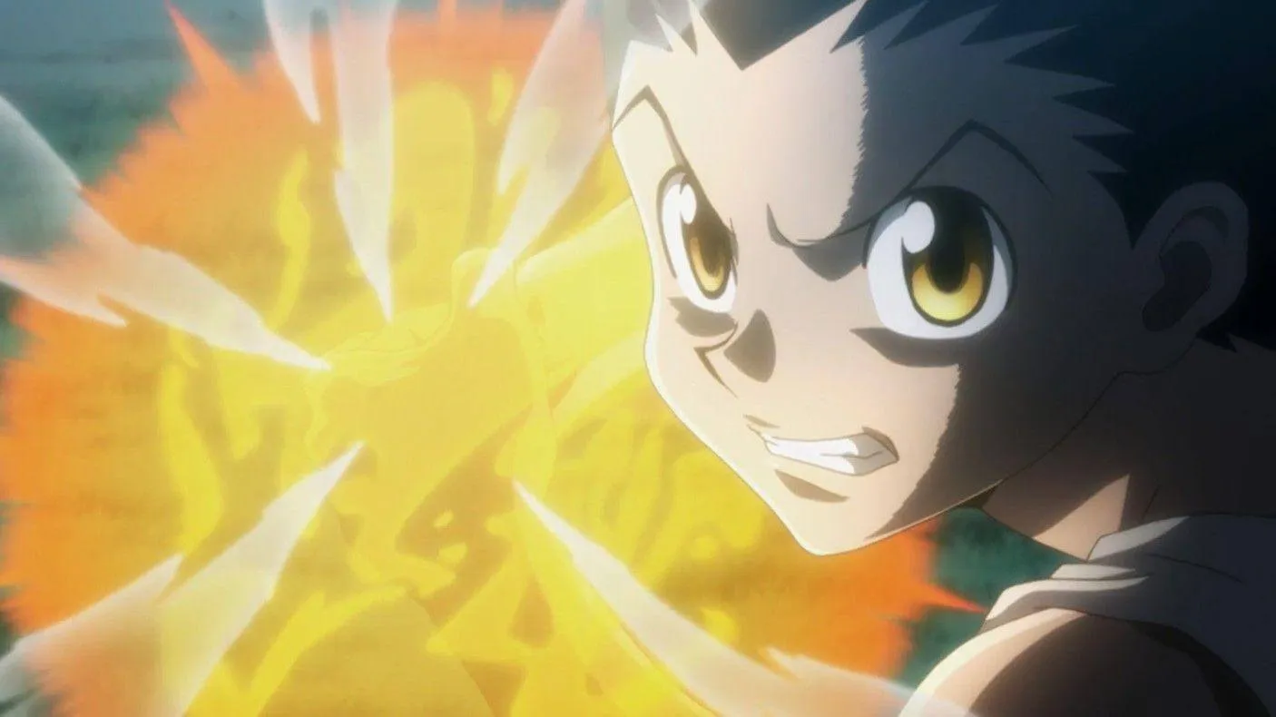 Gon se preparando para dar um janjanken.