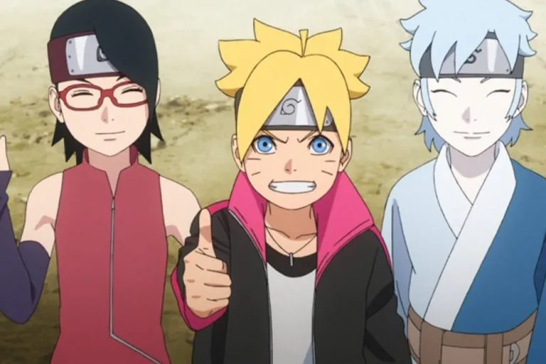 Naruto Uzumaki, Sarada Uchiha e Mitsuki são o novo time 7 em Boruto: Naruto Next Generation