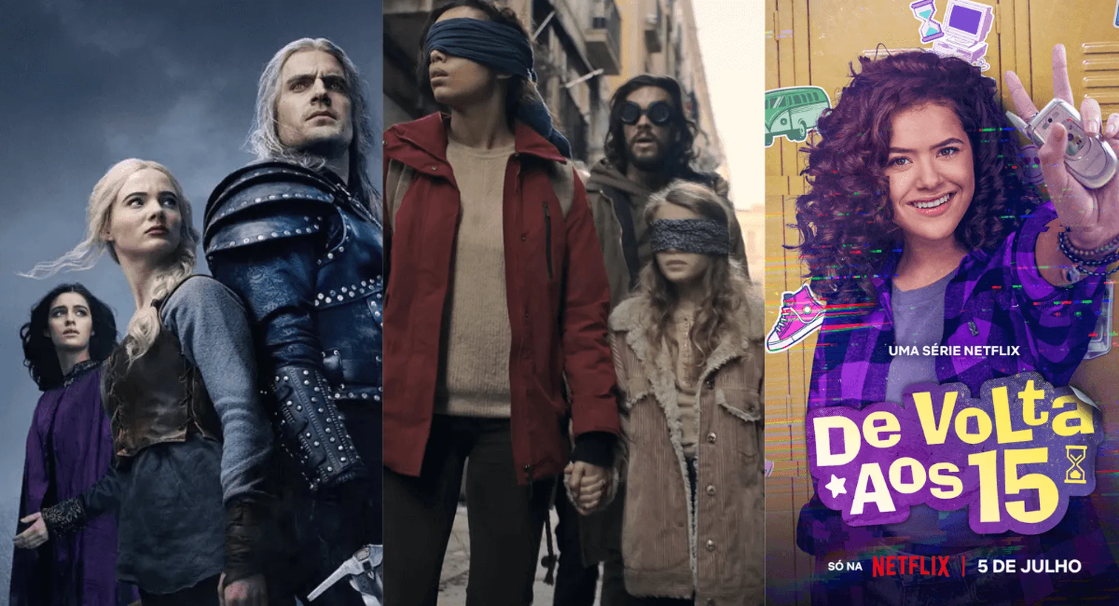The Witcher, Bird Box, De Volta aos 15 e muito mais, chegam na Netflix em Julho