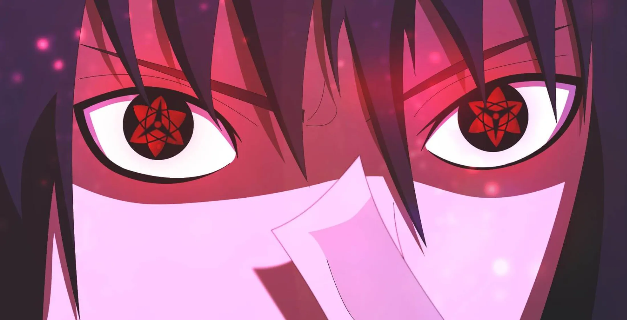 Personagem usando seu Eterno Mangekyou Sharingan