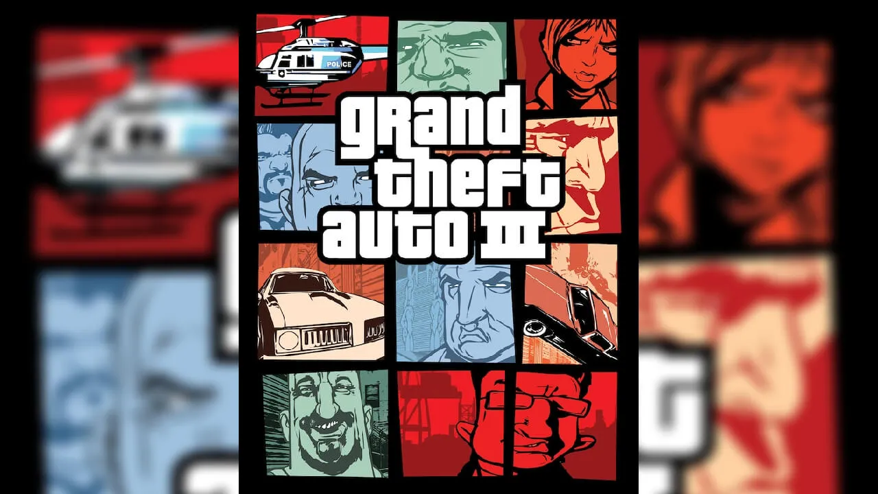 Arte da capa do jogo Grand Theft Auto 3