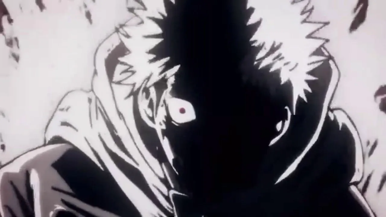 yuji-com-raiva-enquanto-nos-vemos-sua-imagem-em-branco-e-preto
