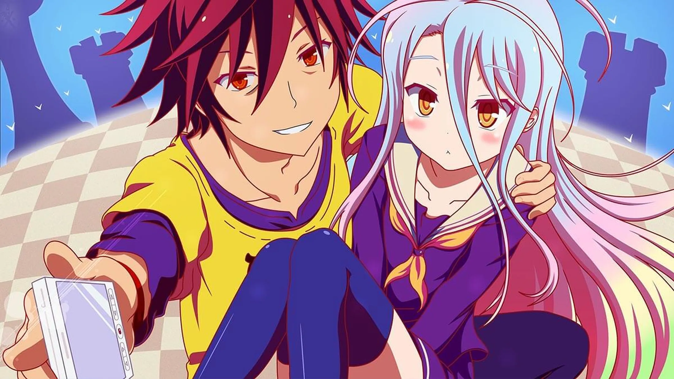 Sora e Shiro, personagens principais de No game no Life
