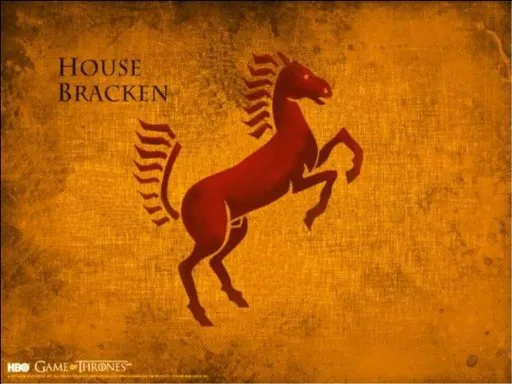 Brasão da Casa Bracken em House of The Dragon