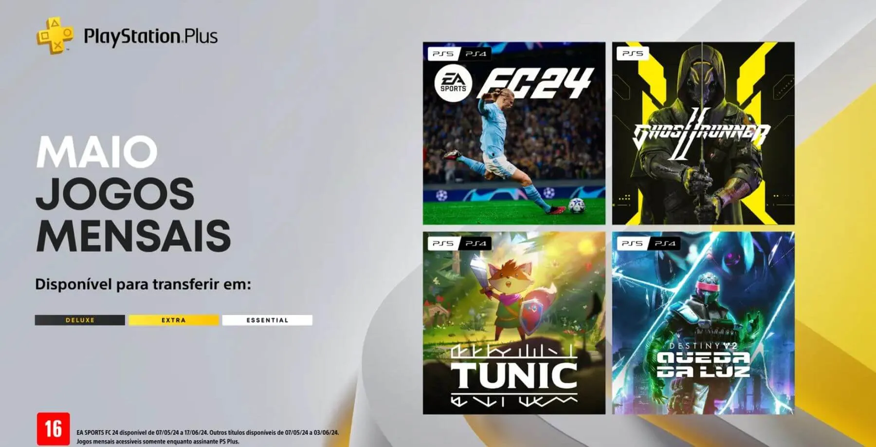 Logo dos jogos que vão estar presente na PS Plus de maio