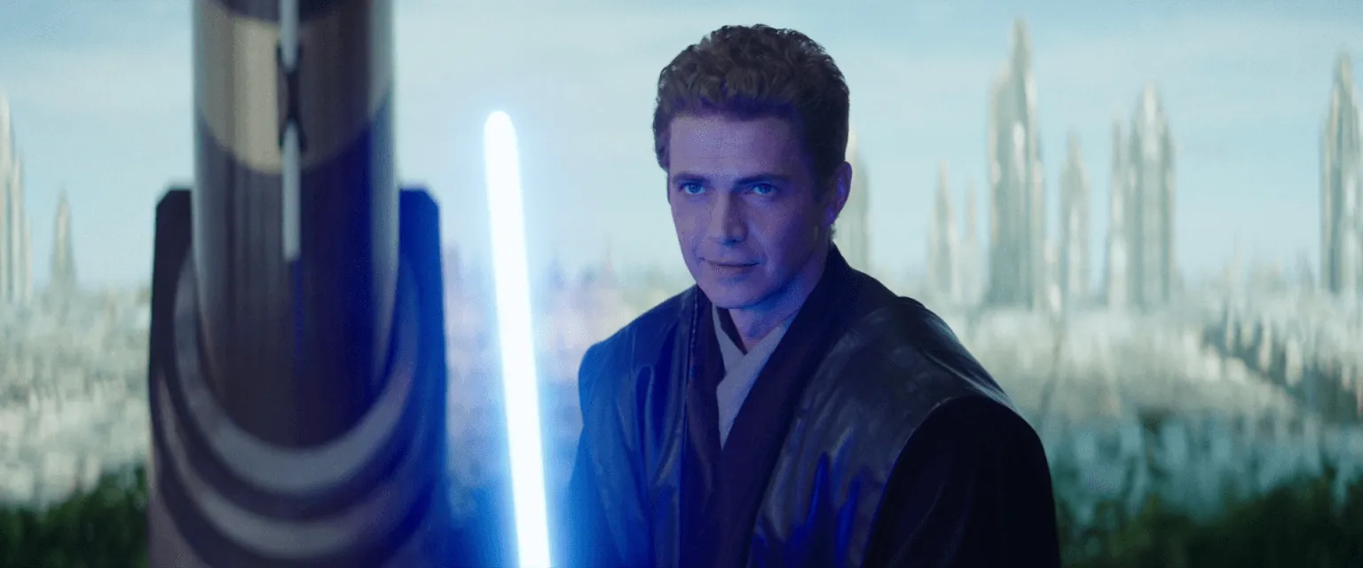 Hayden Christensen como Anakin Skywalker em flashback da série Obi-Wan Kenobi.