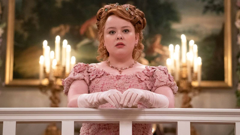 Nicola Coughlan em Bridgerton (Foto: Liam Daniel / Netflix)