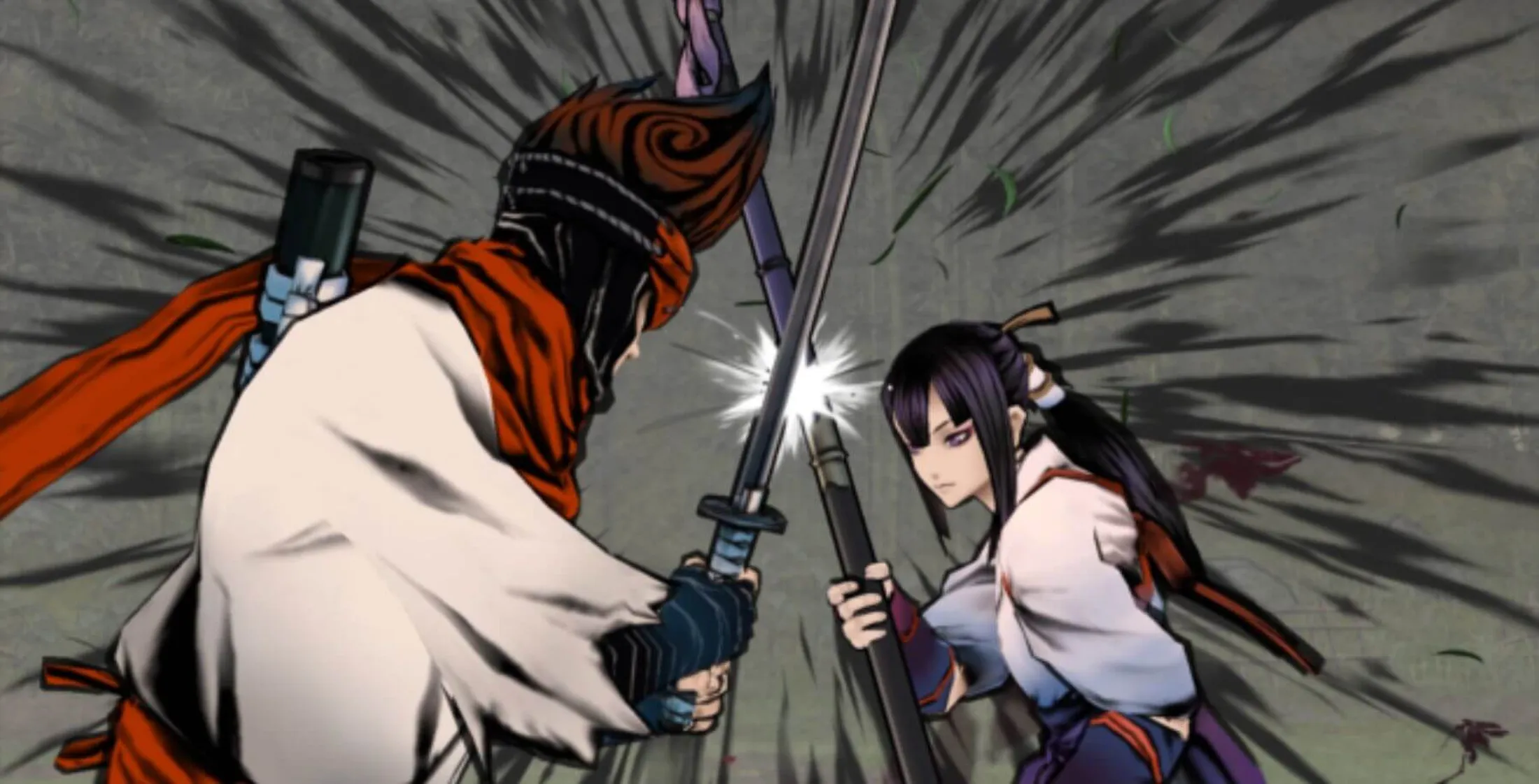 Personagem de World of Demons em duelo de espadas