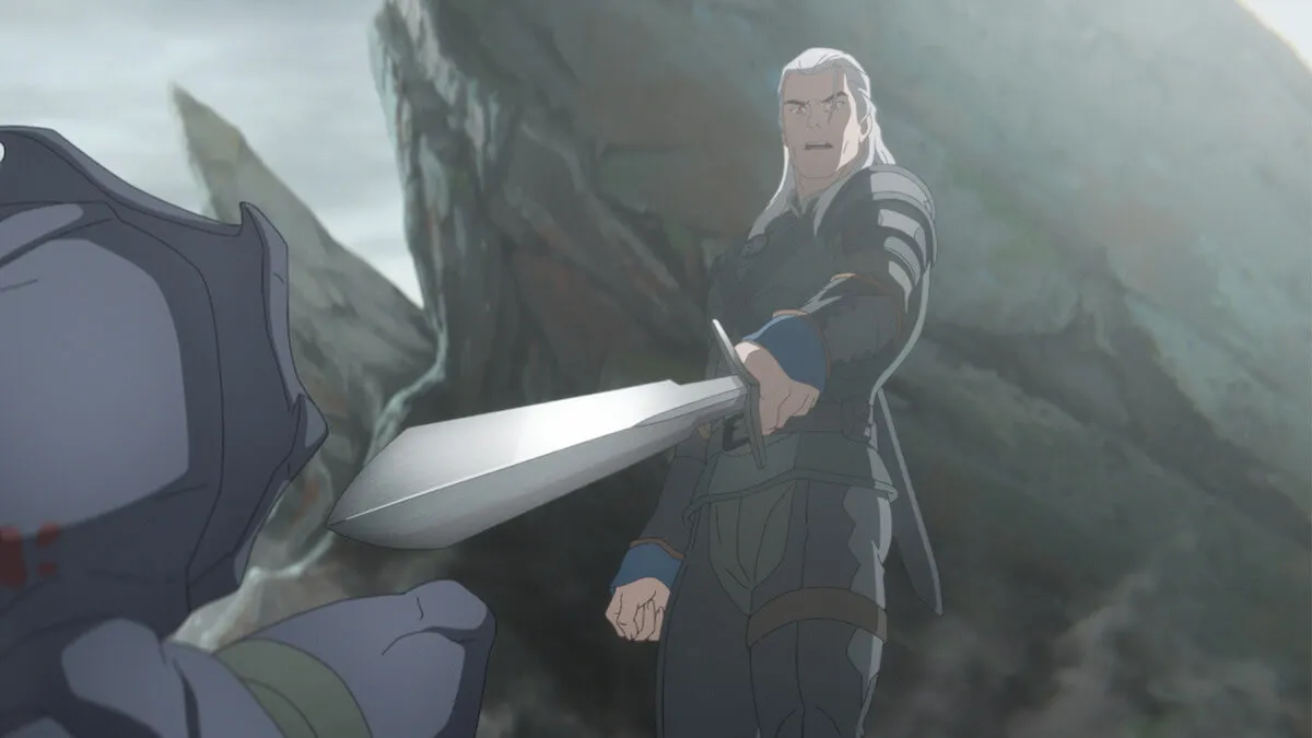 Geralt de Rivia em The Witcher: Sirens of the Deep. Foto: Divulgação | Netflix