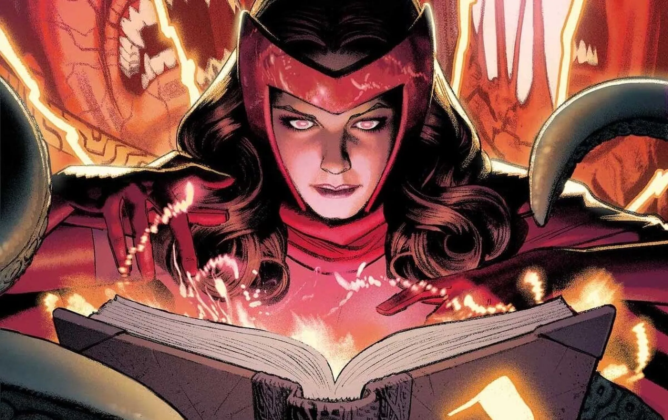 Wanda Maximoff, a Feiticeira Escarlate com o Darkhold