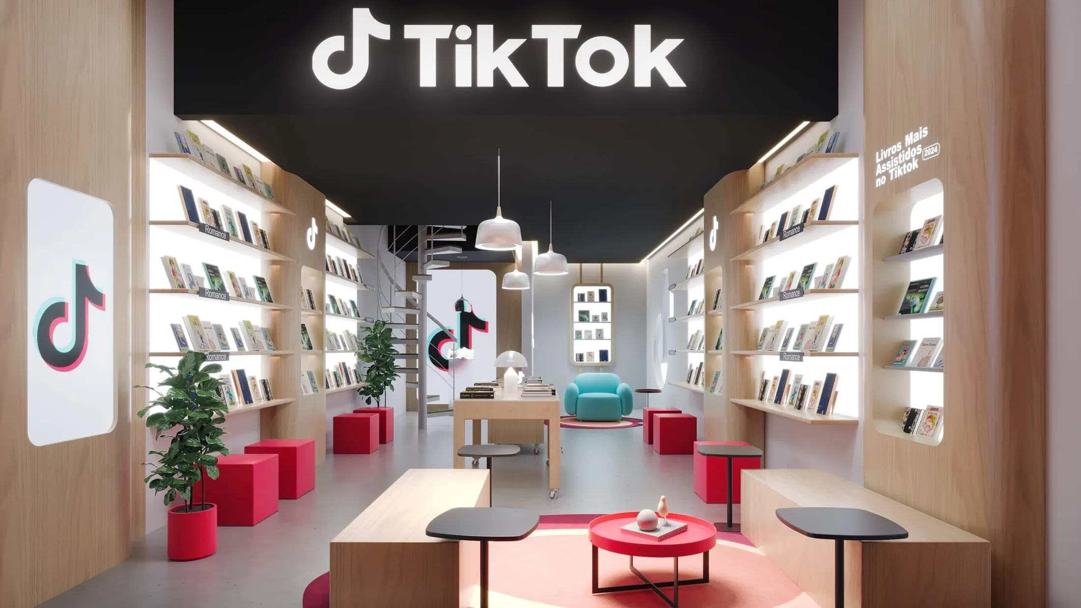 Nomeada como "Livraria dos mais assistidos no TikTok", a ação vai disponibilizar mais de 30 títulos para escolha. | Imagem: Divulgação.