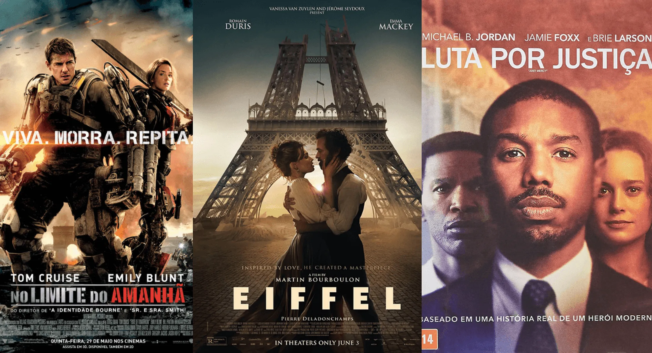 Eiffel, Luta por Justiça, No Limite do Amanhã e outros filmes, inclusive documentários, chegam a HBO Max em março. Foto: Divulgação