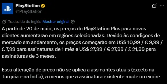 preço do ps plus