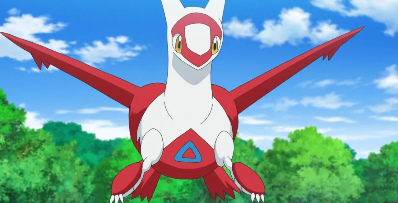 Latias com olhar de dúvida