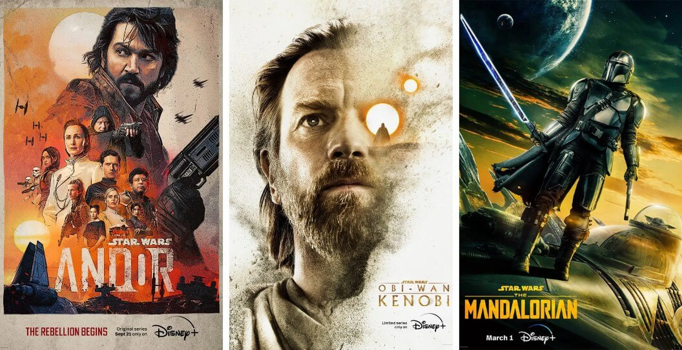 Andor, Obi-Wan Kenobi e The Mandalorian foram indicados ao Emmy 2023 - Foto: Reprodução/Star Wars Brasil