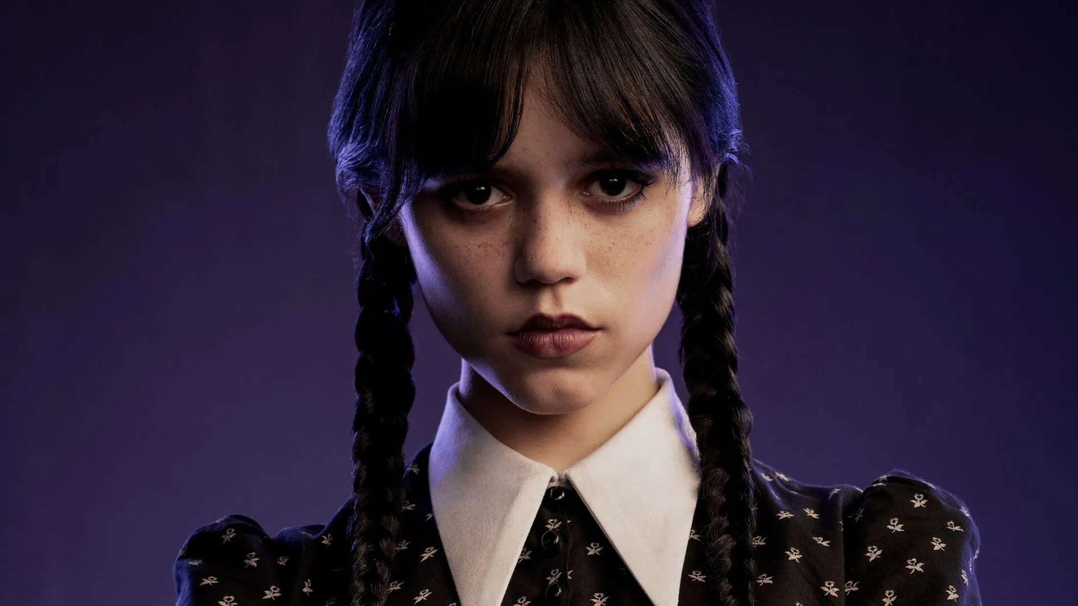 Jenna Ortega como Wandinha (Foto: Matthias Clamer / Netflix)