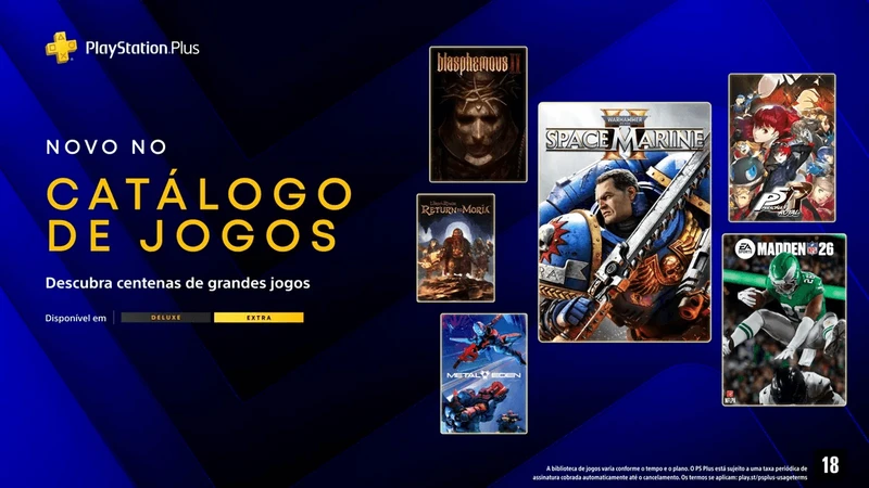 PS PLUS EXTRA E DELUXE DE MARÇO