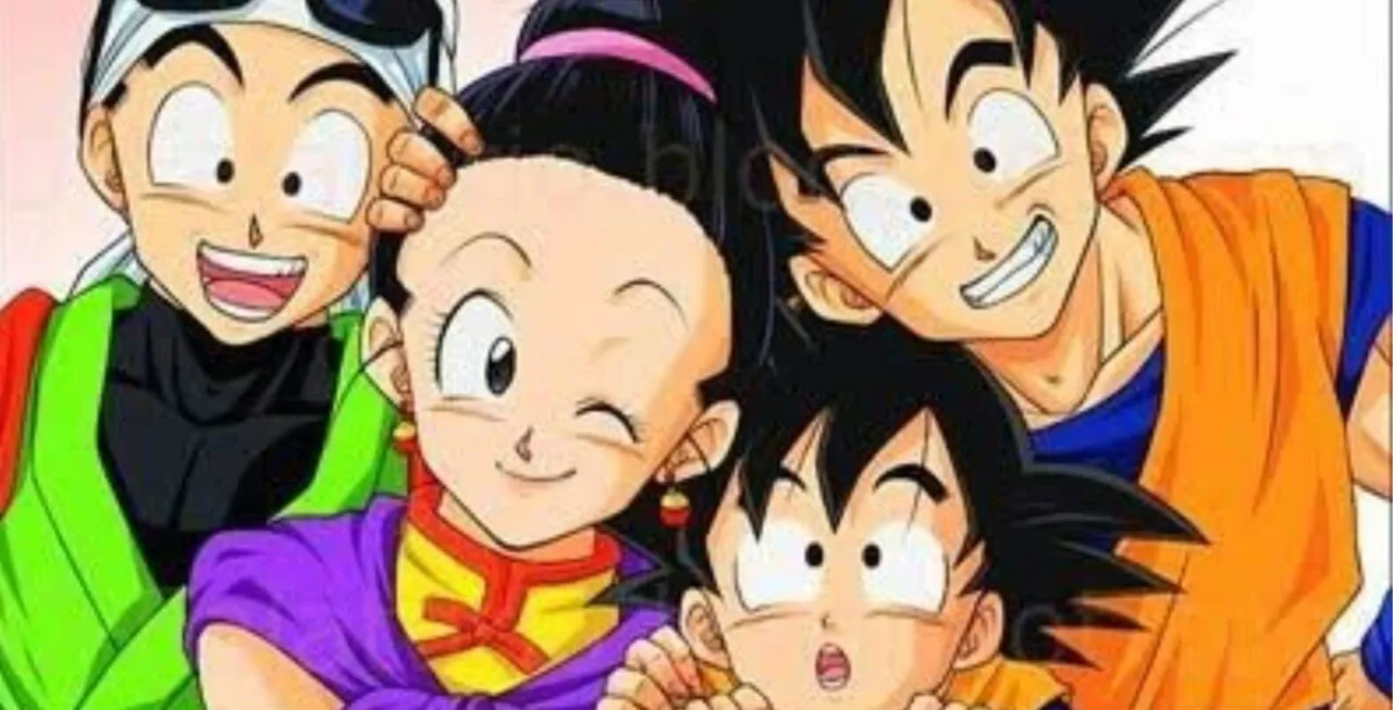 Personagens Gohan, Chi-Chi, Goku e Goten