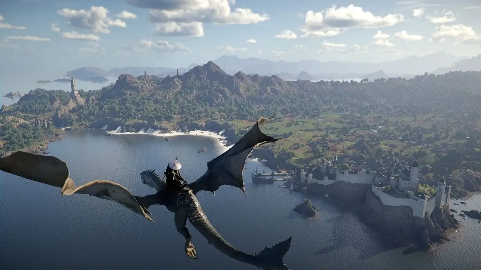 Dragão em Crimson Desert