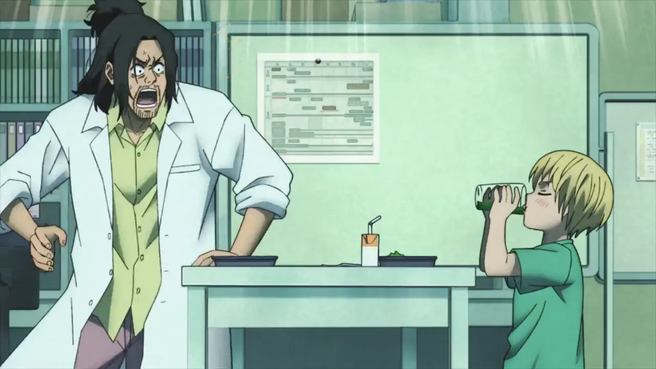 Asakura brigando com Shin