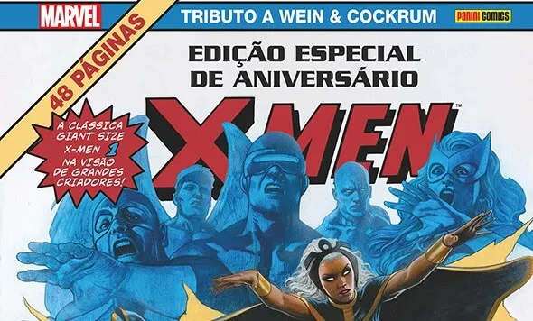 X-Men: 60 Anos são comemorados com uma edição especial de aniversário (Imagem: Divulgação/Editora Panini)