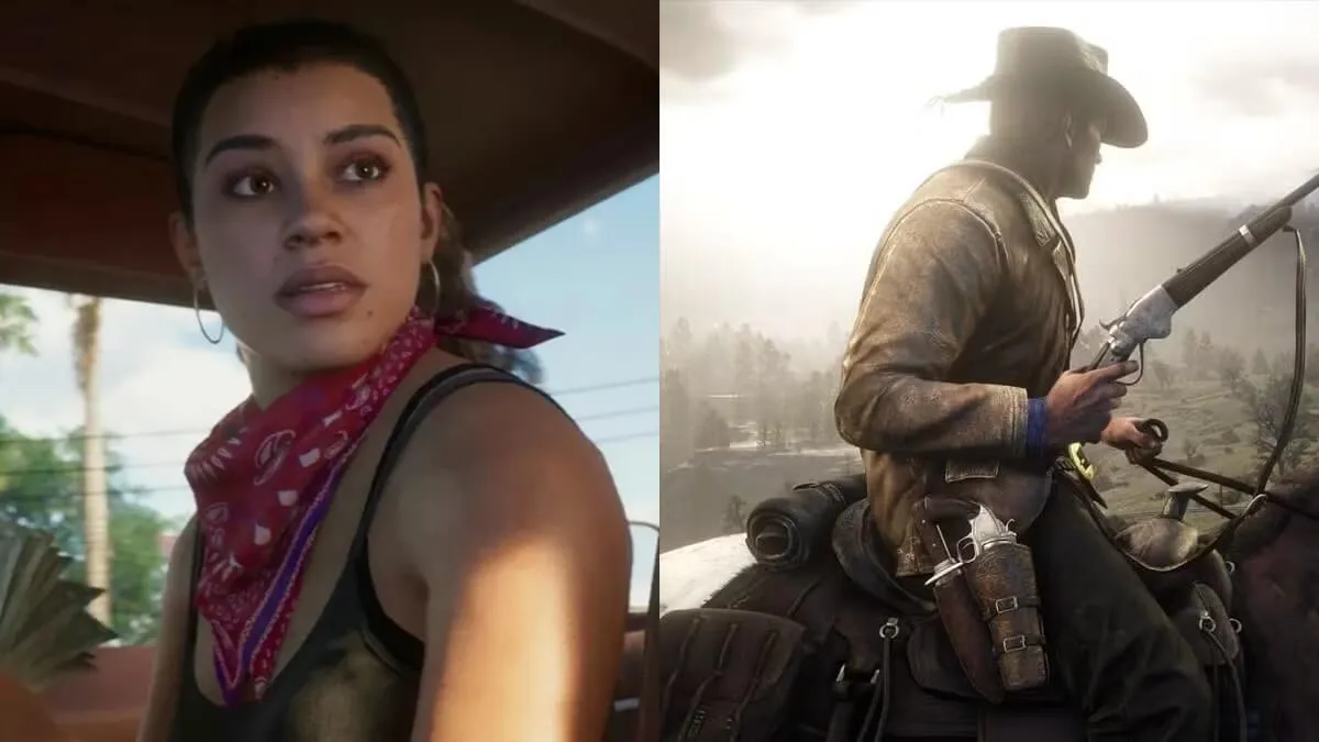 GTA 6 e Red Dead Redemption 2. Foto: Divulgação/ Rockstar