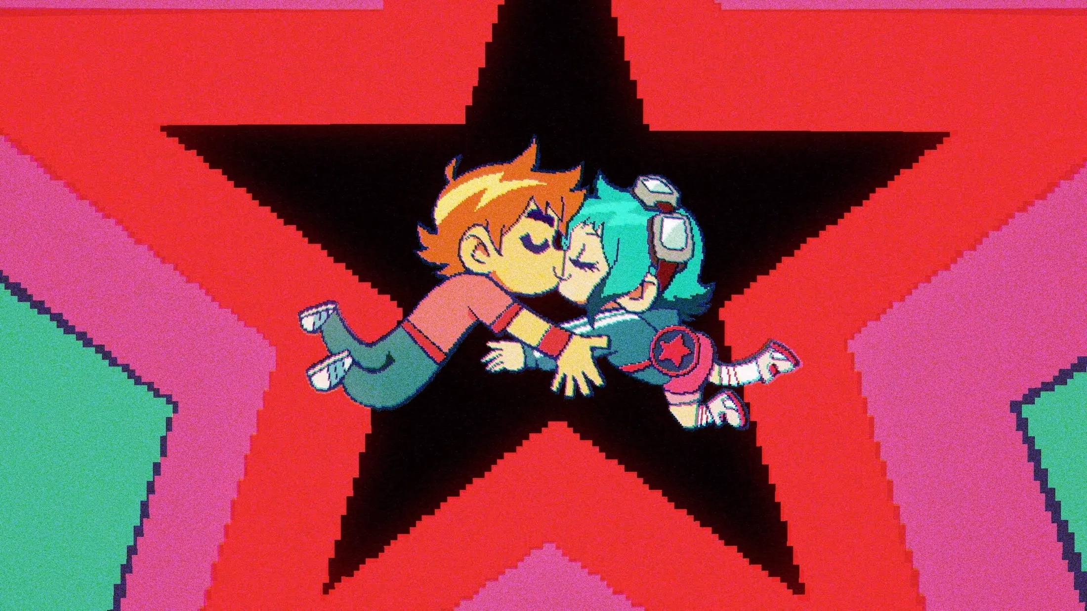 Michael Cera e Mary Elizabeth Winsteadvoltam a dar voz para Scott Pilgrim e Ramona Flowers no anime. | Imagem: NETFLIX © 2023