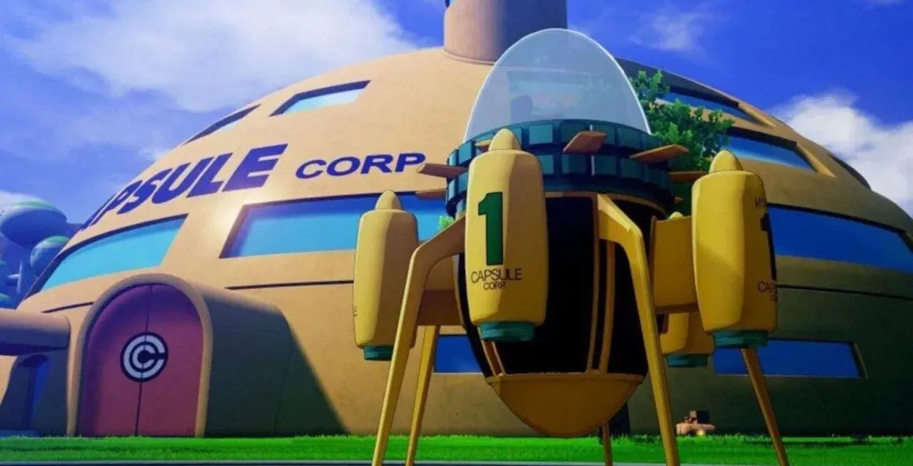 Máquina do Tempo em frente a Corporação Cápsula