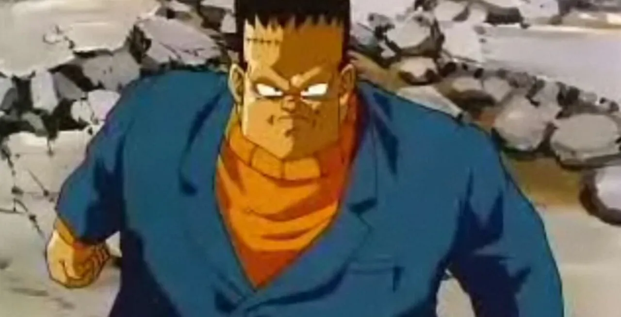 Androide 8 olhando sério