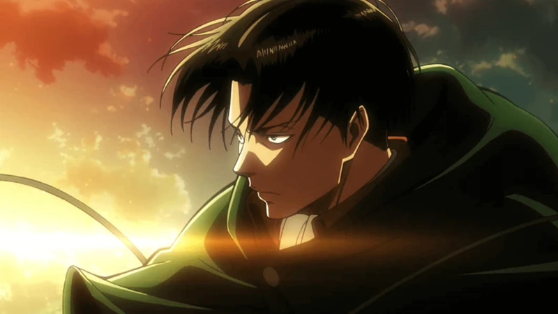 levi olhando para o lado