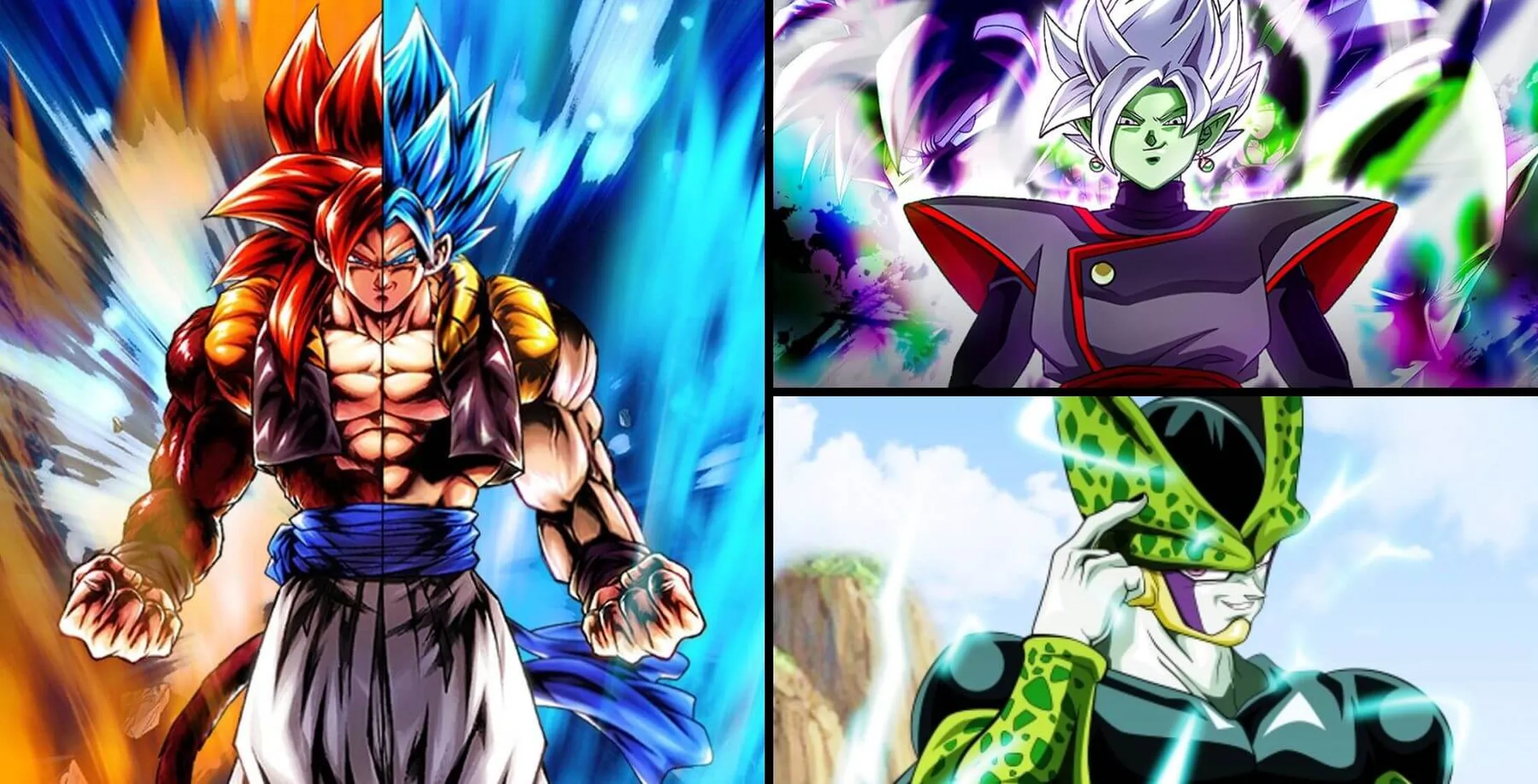 Gogeta, Zamasu e Cell