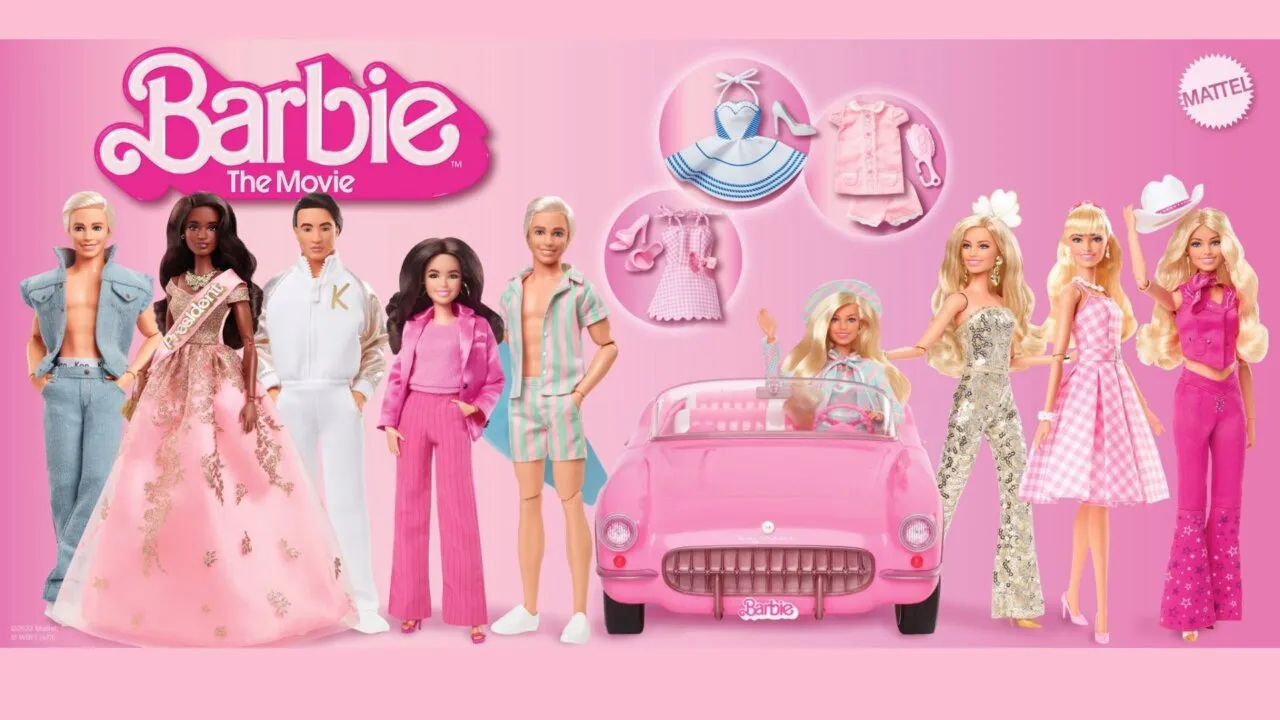 Coleção de brinquedos inspirado no filme "Barbie" - Foto: Divulgação/Mattel
