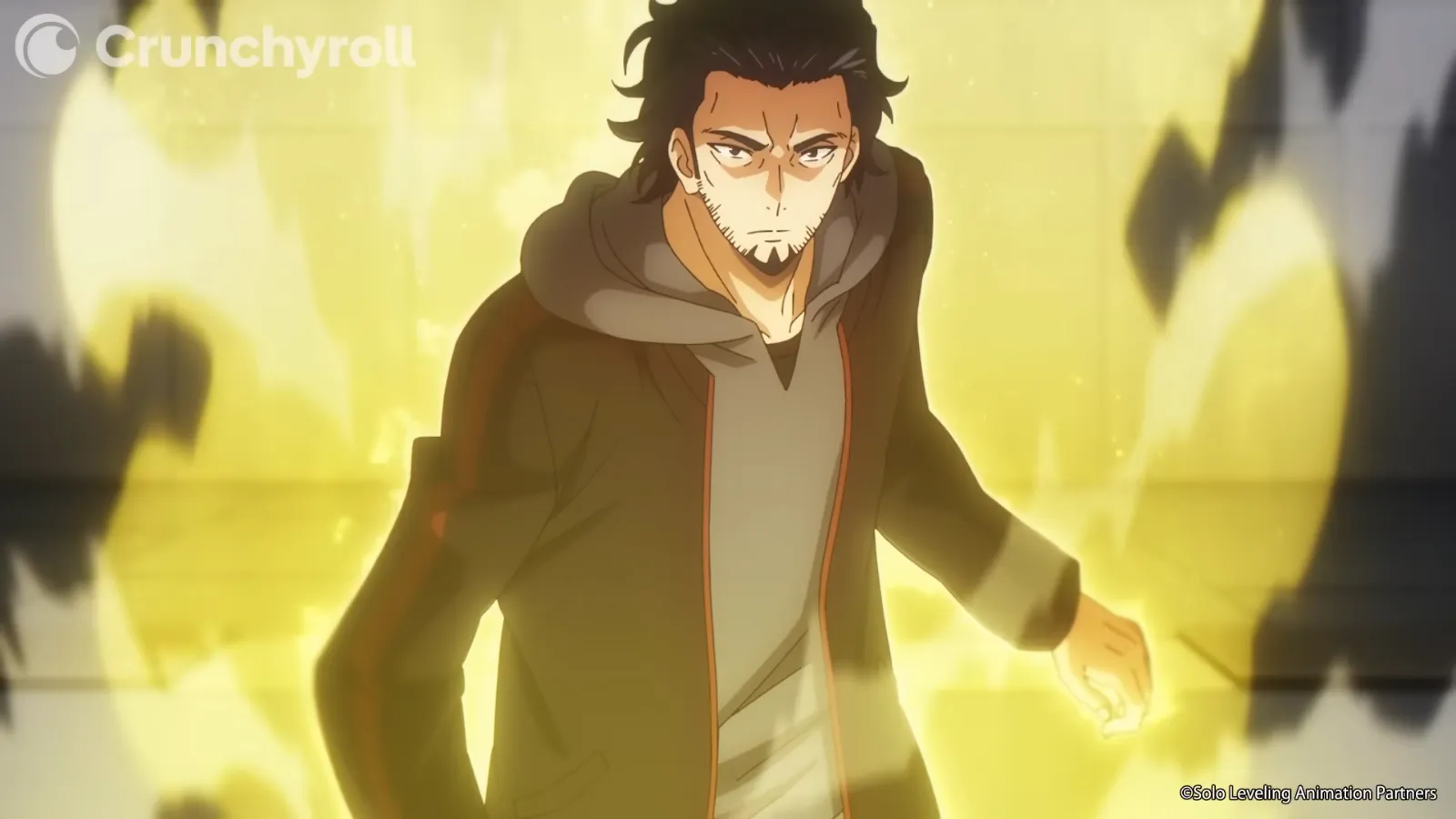 Goto aumentando sua força para lutar contra sung