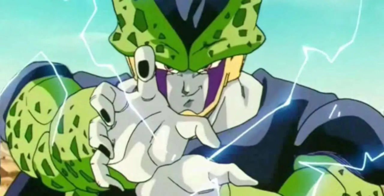 Cell preparando para lançar um Kamehameha