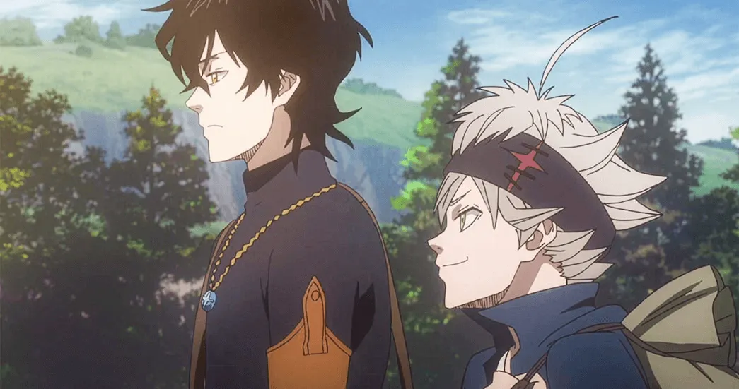 Yuno e Asta de lado