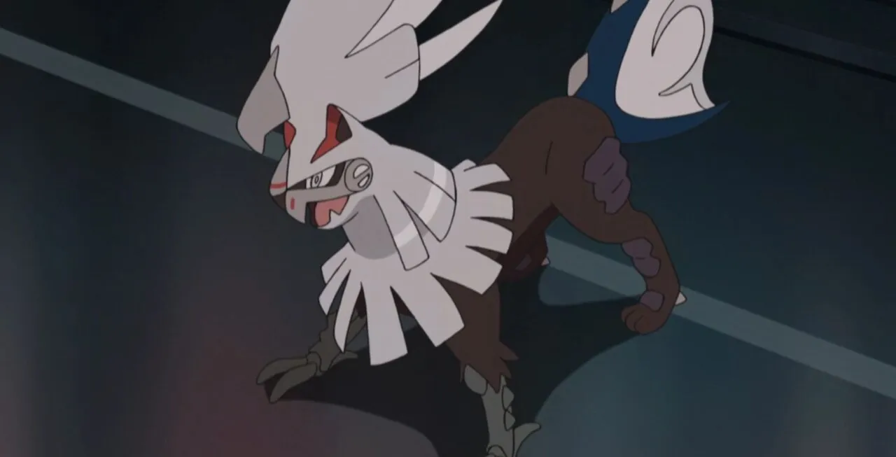 Silvally em pose de luta