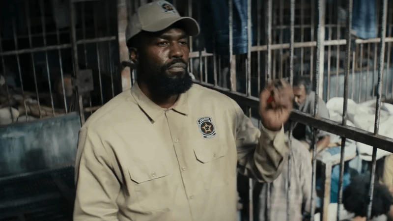 homem de casaco e boné com semblante de bravo levantando a mão